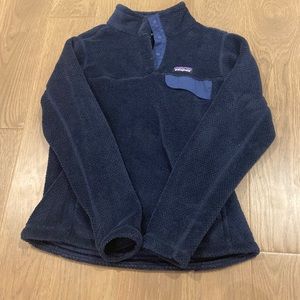 Patagonia Ree tool snap tee fleece navy